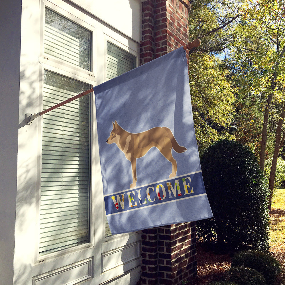 Czechoslovakian Wolfdog House Flag 28x40 Porch Sleeve Pole Decorative Outside Yard Banner Artwork Wall Hanging, Polyester