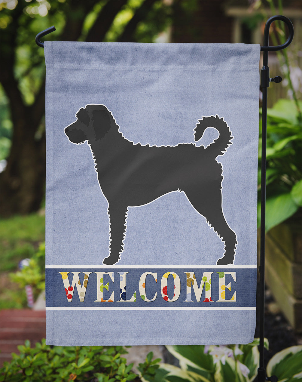 Labradoodle Welcome Garden Flag Mailbox Decorative Yard Banner Outside Patio Artwork for Flower Beds, Garden Size, Multicolor