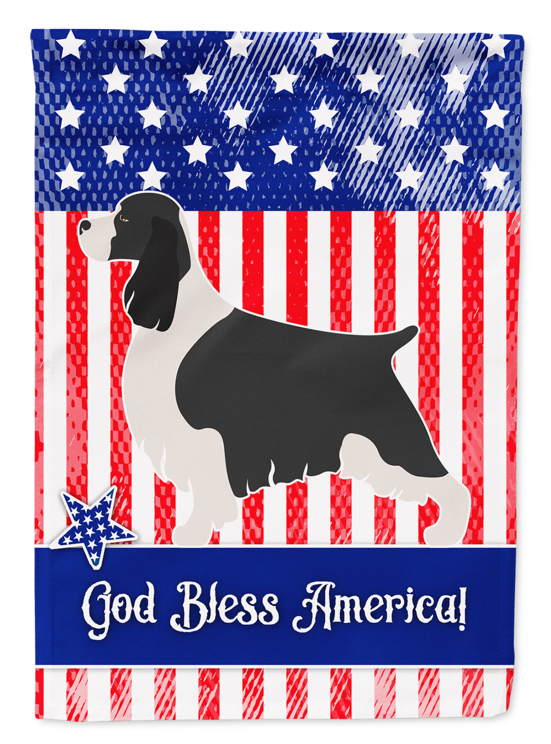 English Springer Spaniel American Garden Flag Mailbox Decorative Yard Banner Outside Patio Artwork for Flower Beds, Garden Size, Multicolor