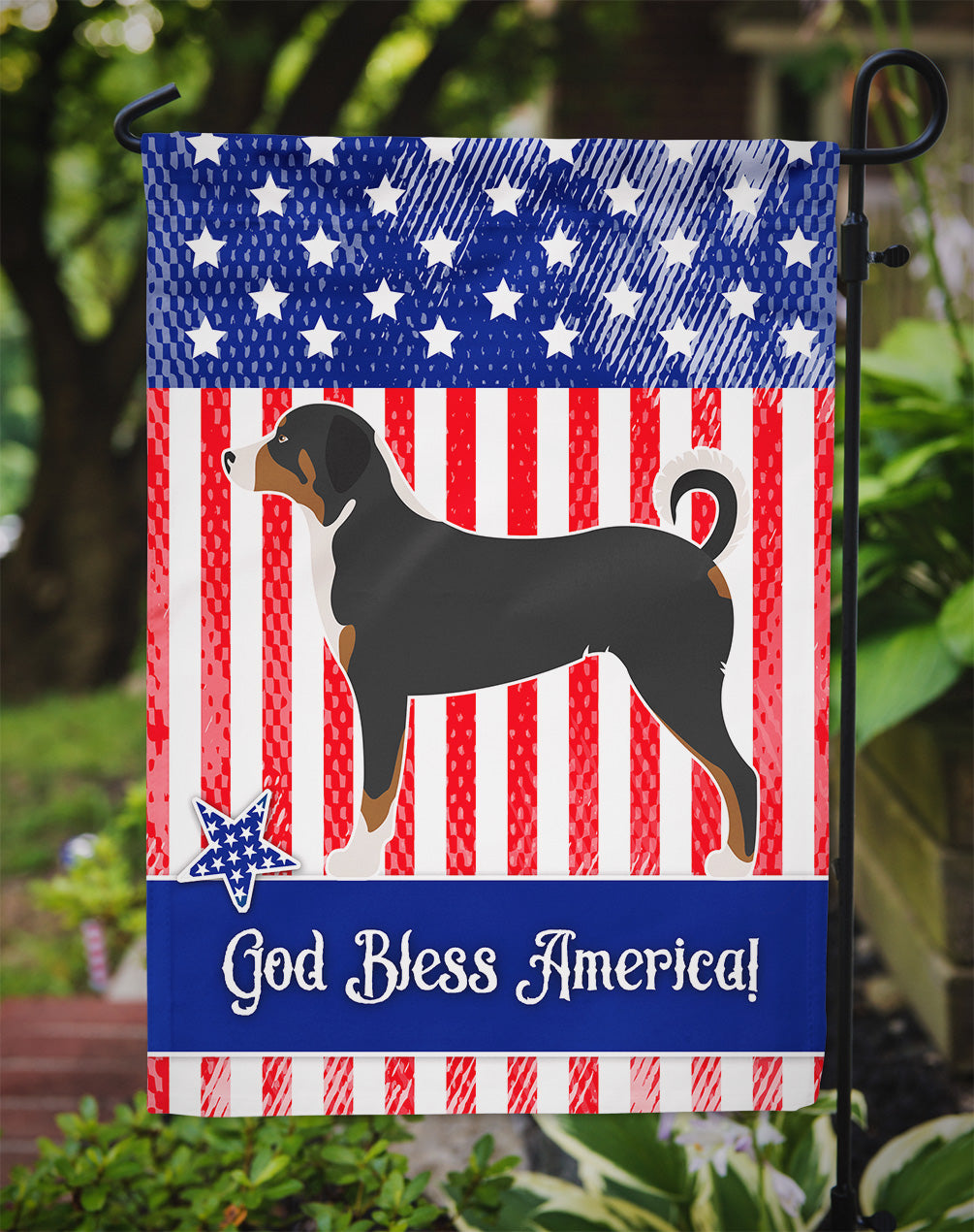 Appenzeller Sennenhund American Garden Flag Mailbox Decorative Yard Banner Outside Patio Artwork for Flower Beds, Garden Size, Multicolor