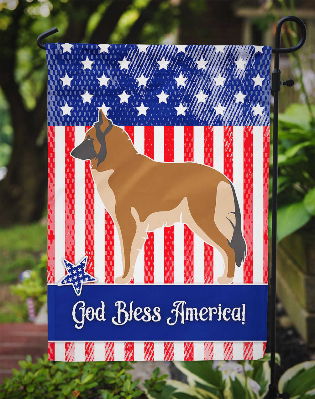 Belgian Tervuren American Garden Flag Mailbox Decorative Yard Banner Outside Patio Artwork for Flower Beds, Garden Size, Multicolor