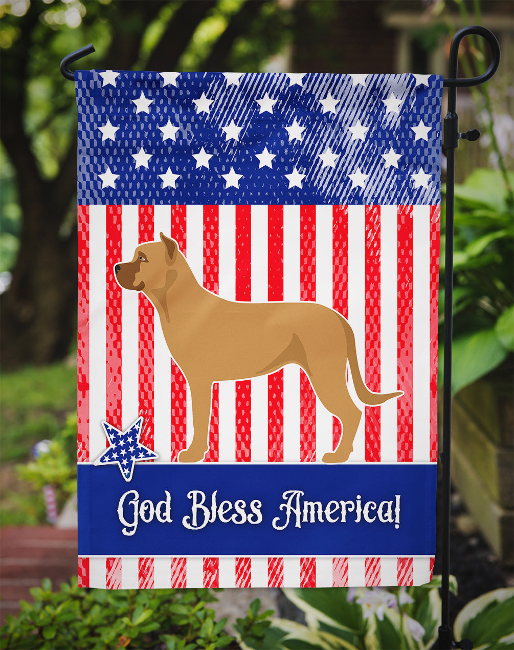 Alano Espanol Spanish Bulldog American Garden Flag Mailbox Decorative Yard Banner Outside Patio Artwork for Flower Beds, Garden Size, Multicolor