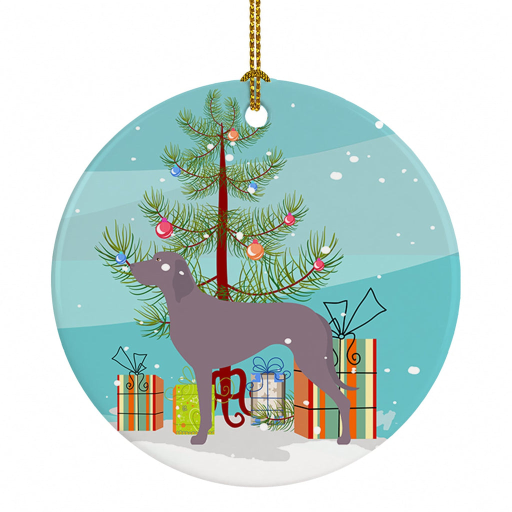 Weimaraner Christmas Ceramic Ornament Christmas Tree Hanging Decorations for Home Christmas Holiday, Party, Gift, 3 in, Multicolor