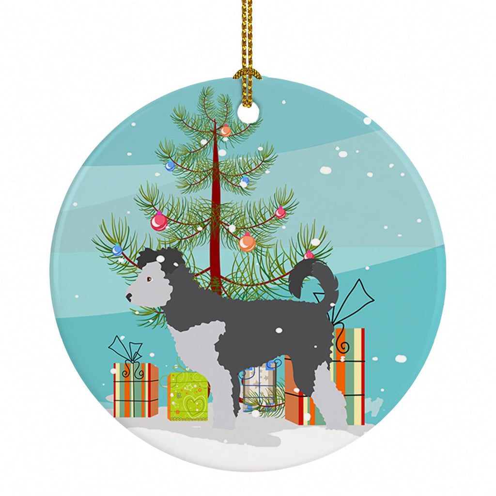 Pumi Christmas Ceramic Ornament Christmas Tree Hanging Decorations for Home Christmas Holiday, Party, Gift, 3 in, Multicolor