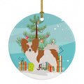Papillon Christmas Ceramic Ornament Christmas Tree Hanging Decorations for Home Christmas Holiday, Party, Gift, 3 in, Multicolor