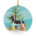 Brazilian Terrier Christmas Ceramic Ornament Christmas Tree Hanging Decorations for Home Christmas Holiday, Party, Gift, 3 in, Multicolor