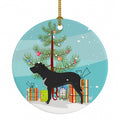 Broholmer Danish Mastiff Christmas Ceramic Ornament Christmas Tree Hanging Decorations for Home Christmas Holiday, Party, Gift, 3 in, Multicolor