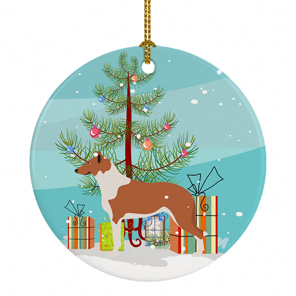 Smooth Collie Christmas Ceramic Ornament Christmas Tree Hanging Decorations for Home Christmas Holiday, Party, Gift, 3 in, Multicolor