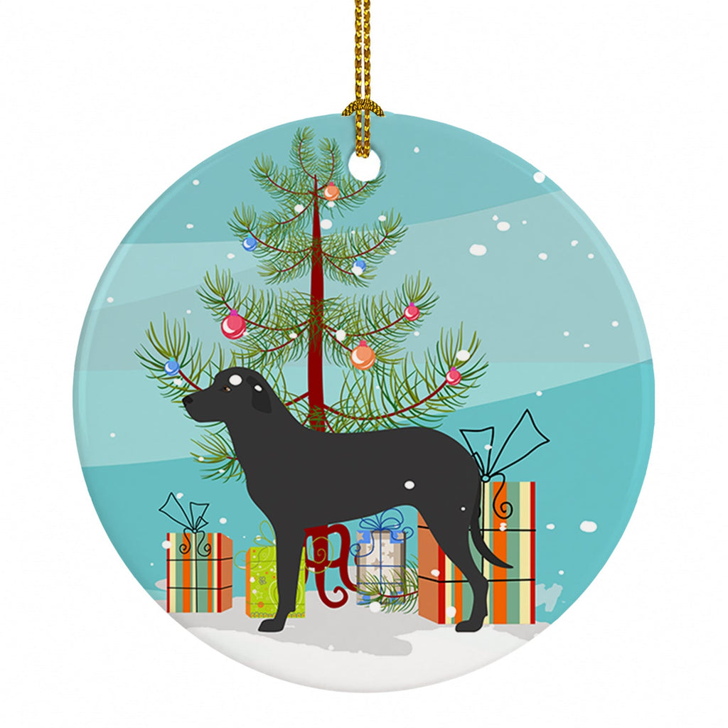 Majorca Shepherd Dog Christmas Ceramic Ornament Christmas Tree Hanging Decorations for Home Christmas Holiday, Party, Gift, 3 in, Multicolor