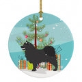 Swedish Lapphund Christmas Ceramic Ornament Christmas Tree Hanging Decorations for Home Christmas Holiday, Party, Gift, 3 in, Multicolor