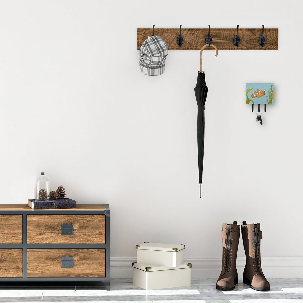 Clown Fish Leash or Key Holder Wall Hooks, Coat Rack Wall Mount, for Hanging Keys, Towels, Aprons, Leashes