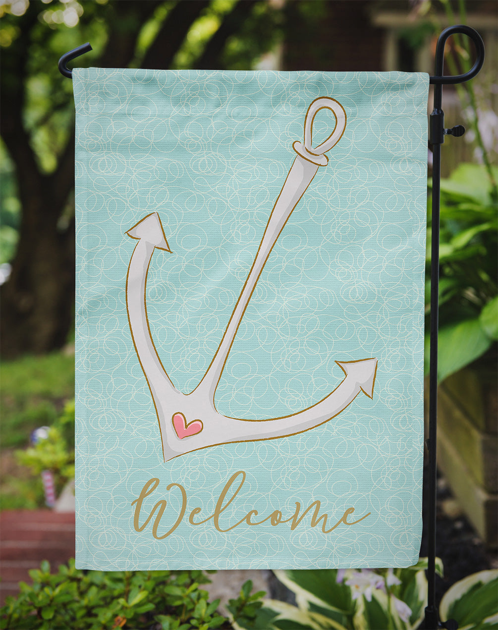 Anchor Garden Flag Mailbox Decorative Yard Banner Outside Patio Artwork for Flower Beds, Garden Size, Multicolor