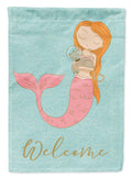 Mermaid with Cat Garden Flag Mailbox Decorative Yard Banner Outside Patio Artwork for Flower Beds, Garden Size, Multicolor