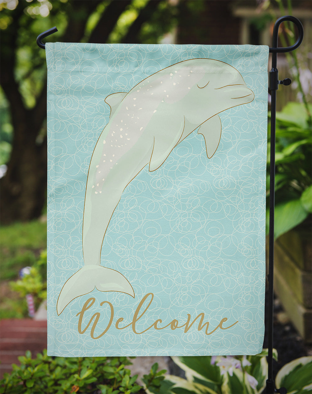 Dolphin Garden Flag Mailbox Decorative Yard Banner Outside Patio Artwork for Flower Beds, Garden Size, Multicolor