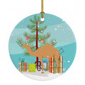 Arabian Camel Dromedary Christmas Ceramic Ornament Christmas Tree Hanging Decorations for Home Christmas Holiday, Party, Gift, 3 in, Multicolor