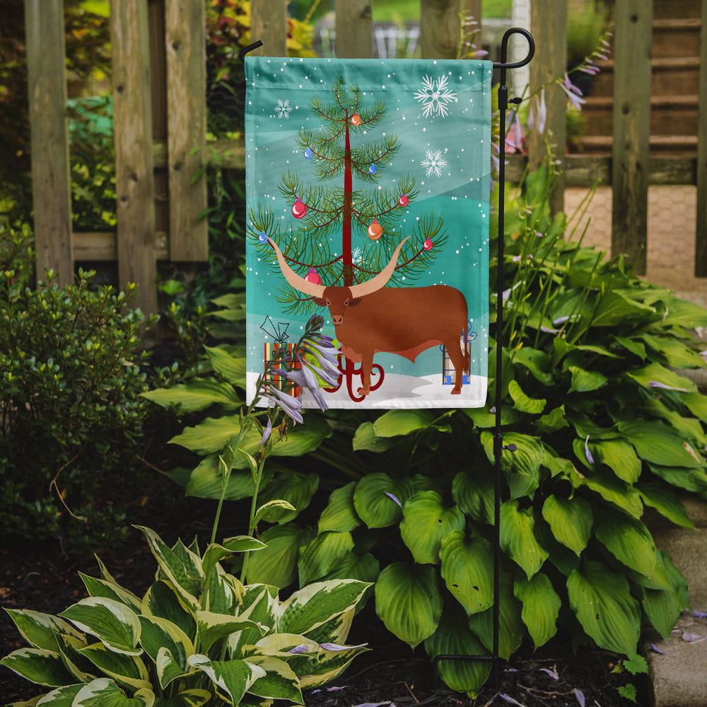 Ankole-Watusu Cow Christmas Garden Flag Mailbox Decorative Yard Banner Outside Patio Artwork for Flower Beds, Garden Size, Multicolor
