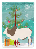 Malvi Cow Christmas Garden Flag Mailbox Decorative Yard Banner Outside Patio Artwork for Flower Beds, Garden Size, Multicolor