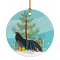 Sumatra Chicken Christmas Ceramic Ornament Christmas Tree Hanging Decorations for Home Christmas Holiday, Party, Gift, 3 in, Multicolor