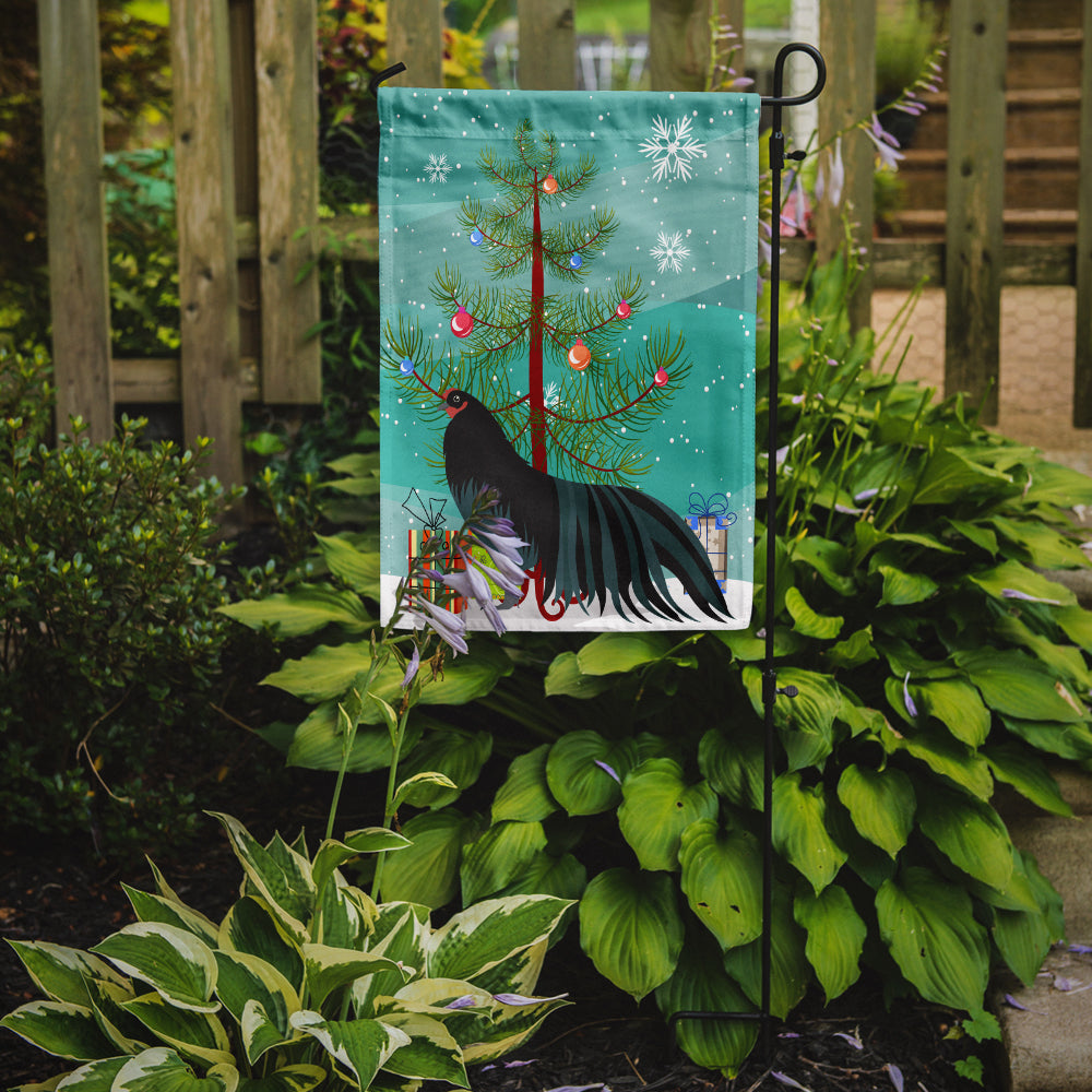 Sumatra Chicken Christmas Garden Flag Mailbox Decorative Yard Banner Outside Patio Artwork for Flower Beds, Garden Size, Multicolor