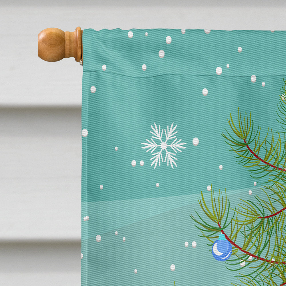 Cotentin Donkey Christmas House Flag 28x40 Porch Sleeve Pole Decorative Outside Yard Banner Artwork Wall Hanging, Polyester