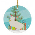 Crested Duck Christmas Ceramic Ornament Christmas Tree Hanging Decorations for Home Christmas Holiday, Party, Gift, 3 in, Multicolor