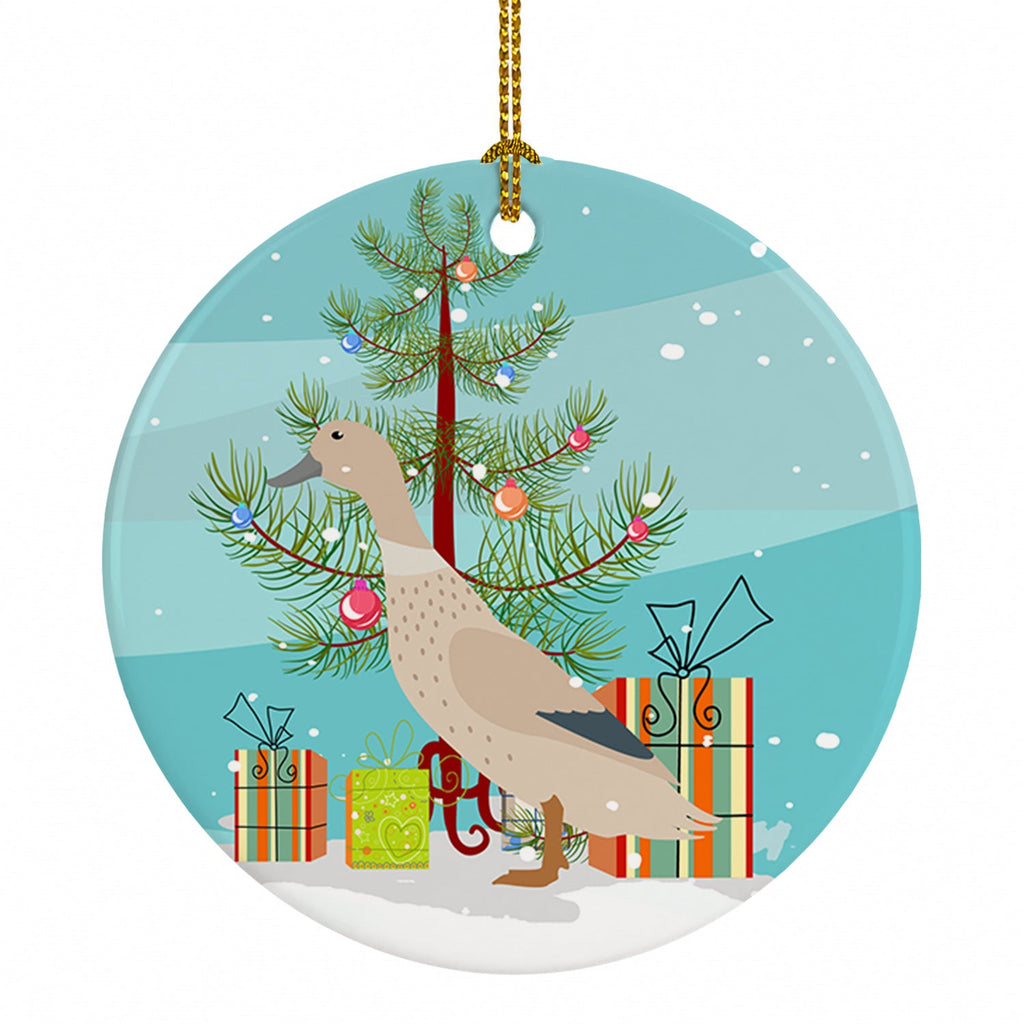 West Harlequin Duck Christmas Ceramic Ornament Christmas Tree Hanging Decorations for Home Christmas Holiday, Party, Gift, 3 in, Multicolor