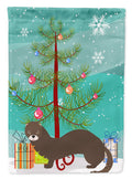 Russian or European Mink Christmas Garden Flag Mailbox Decorative Yard Banner Outside Patio Artwork for Flower Beds, Garden Size, Multicolor