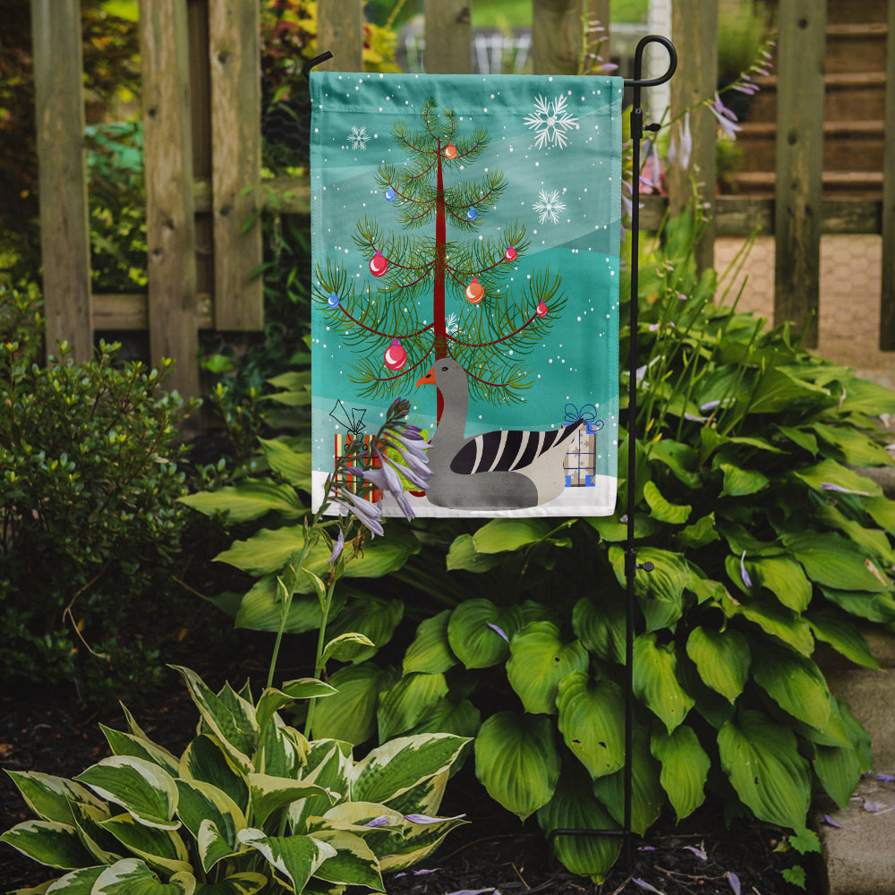 Pilgrim Goose Christmas Garden Flag Mailbox Decorative Yard Banner Outside Patio Artwork for Flower Beds, Garden Size, Multicolor