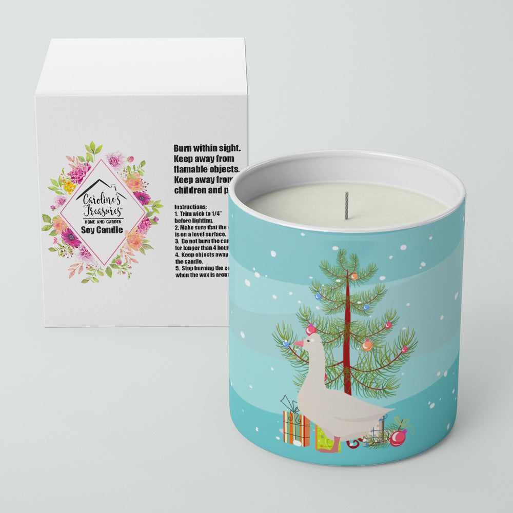 Roman Goose Christmas Decorative Soy Candle Nature Soy Wax Essential Oil Home Decor Ideal for Bedroom Kitchen Bath Office Gift, 10 oz