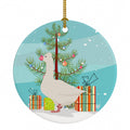 Roman Goose Christmas Ceramic Ornament Christmas Tree Hanging Decorations for Home Christmas Holiday, Party, Gift, 3 in, Multicolor