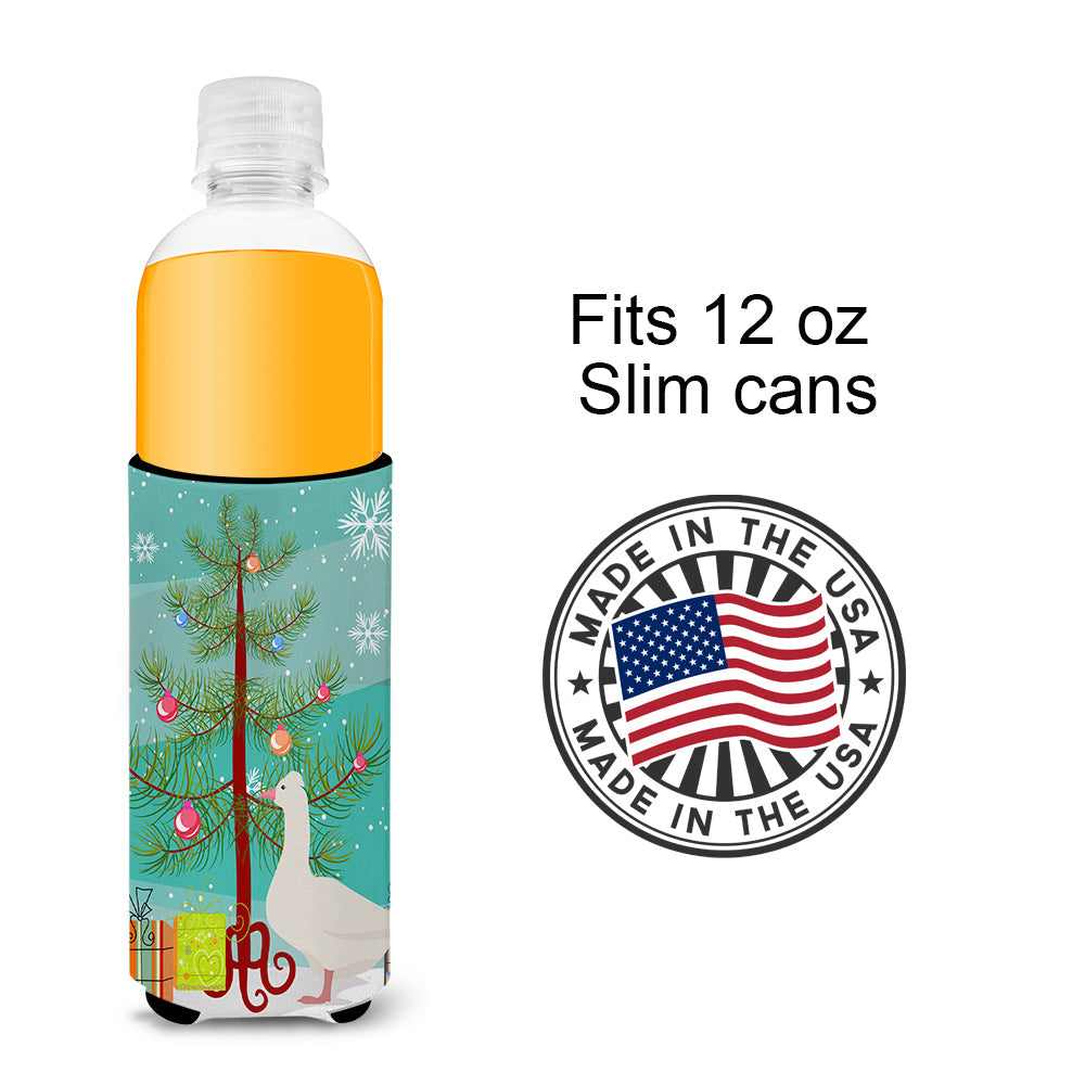 Roman Goose Christmas Slim Can Hugger , Insulated Foam Hugger for 12 oz Slim Cans, Beer Bottles & Water Bottles, Printed in USA