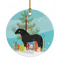 Pomeranian Rogener Goose Christmas Ceramic Ornament Christmas Tree Hanging Decorations for Home Christmas Holiday, Party, Gift, 3 in, Multicolor