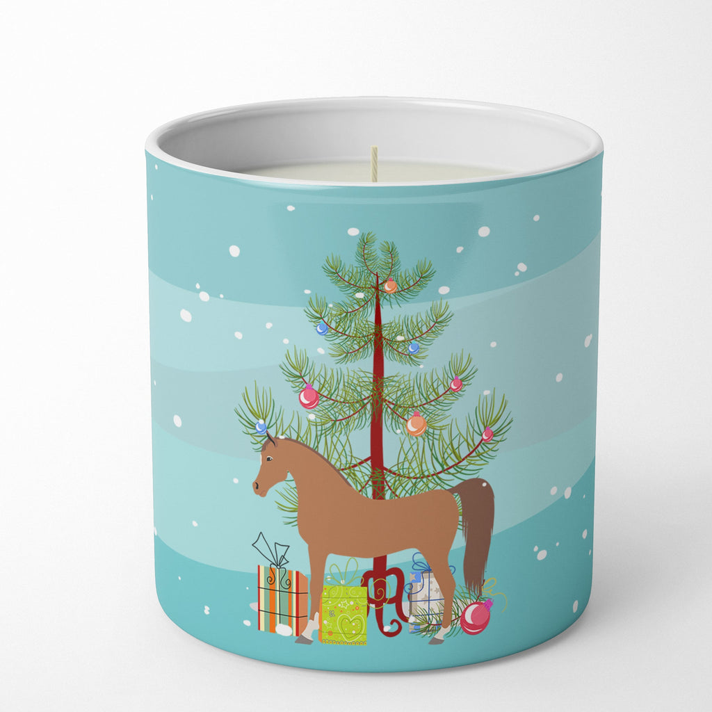 Arabian Horse Christmas Decorative Soy Candle Nature Soy Wax Essential Oil Home Decor Ideal for Bedroom Kitchen Bath Office Gift, 10 oz