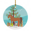 Arabian Horse Christmas Ceramic Ornament Christmas Tree Hanging Decorations for Home Christmas Holiday, Party, Gift, 3 in, Multicolor