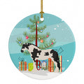 Cyldesdale Horse Christmas Ceramic Ornament Christmas Tree Hanging Decorations for Home Christmas Holiday, Party, Gift, 3 in, Multicolor