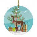 Vicugna or Vicuna Christmas Ceramic Ornament Christmas Tree Hanging Decorations for Home Christmas Holiday, Party, Gift, 3 in, Multicolor