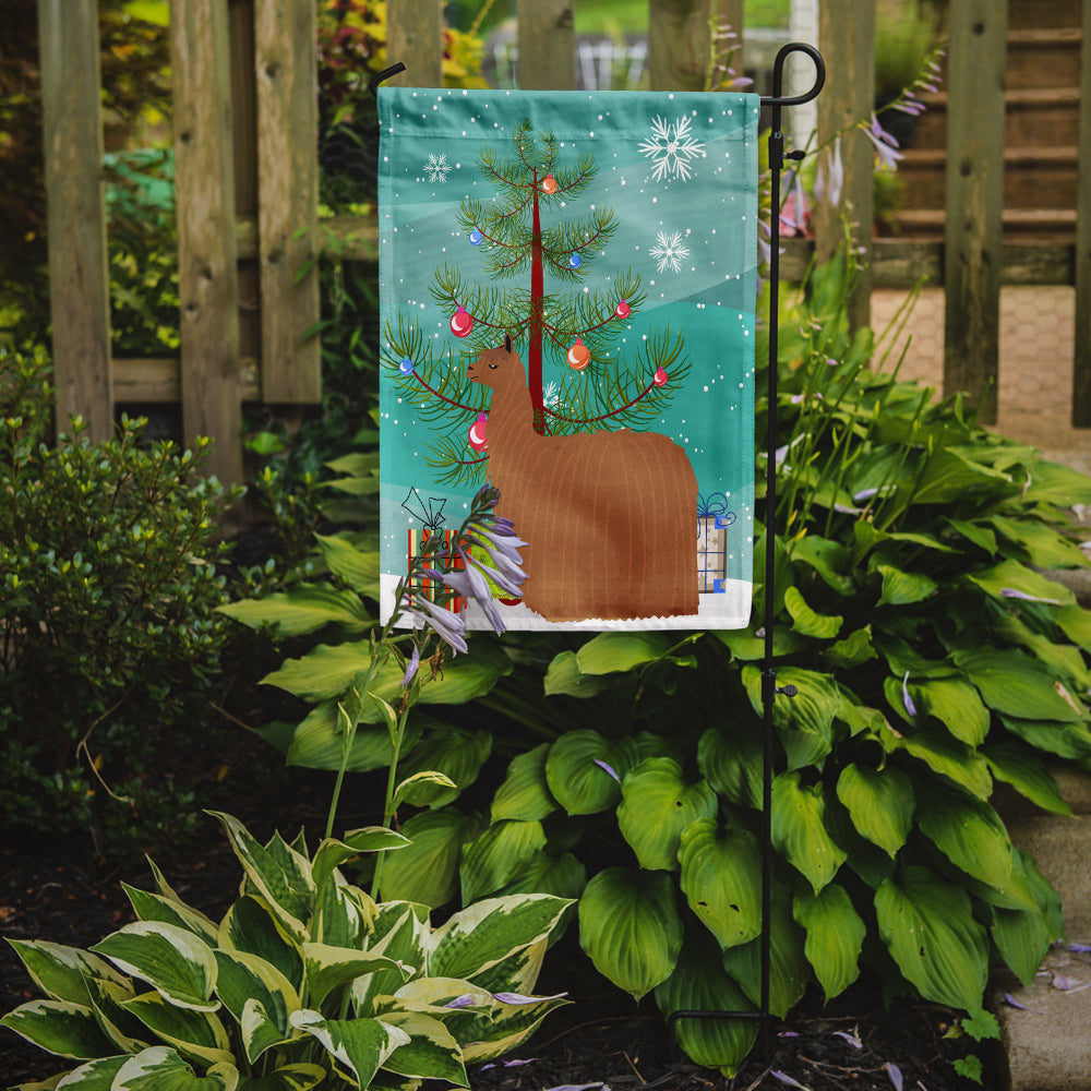 Alpaca Suri Christmas Garden Flag Mailbox Decorative Yard Banner Outside Patio Artwork for Flower Beds, Garden Size, Multicolor