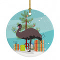 Emu Christmas Ceramic Ornament Christmas Tree Hanging Decorations for Home Christmas Holiday, Party, Gift, 3 in, Multicolor