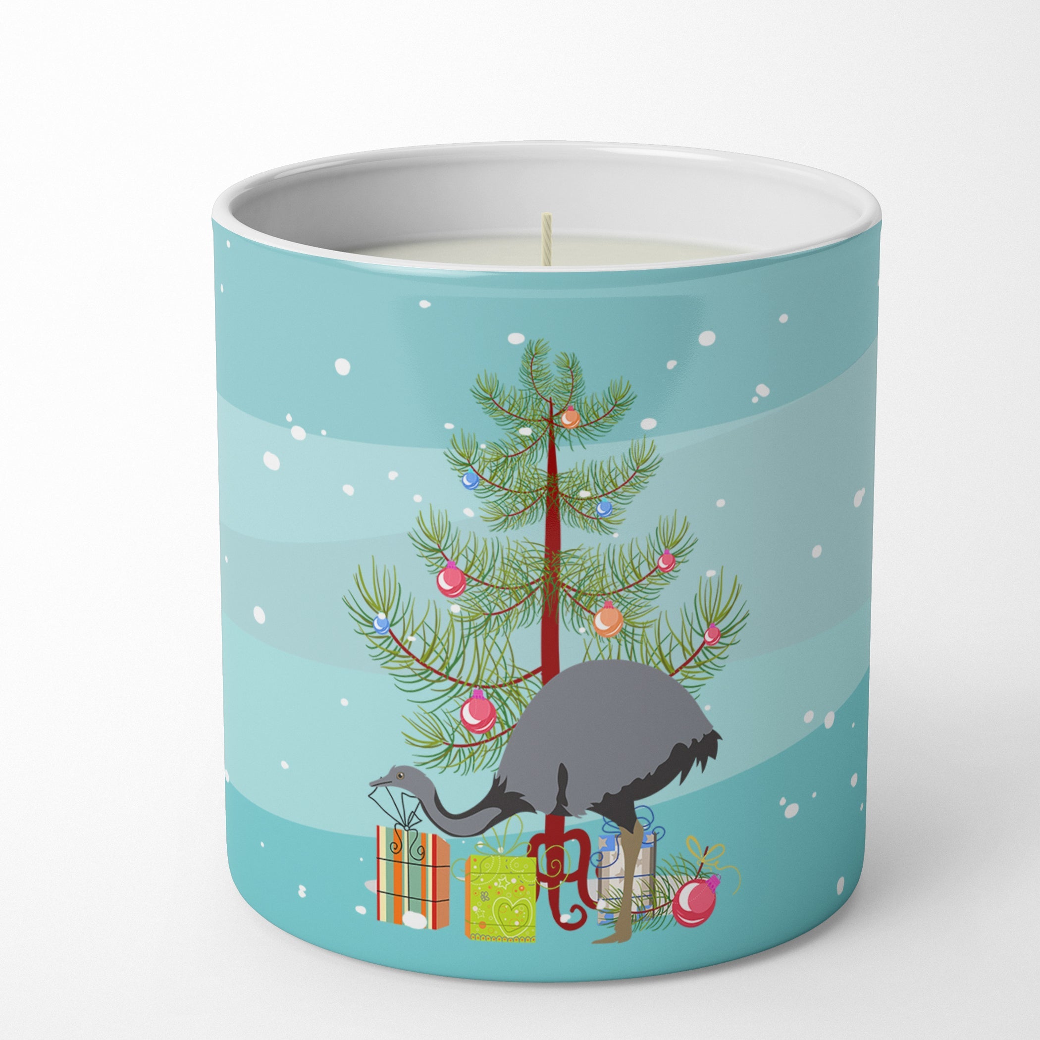 Rhea Christmas Decorative Soy Candle Nature Soy Wax Essential Oil Home Decor Ideal for Bedroom Kitchen Bath Office Gift, 10 oz
