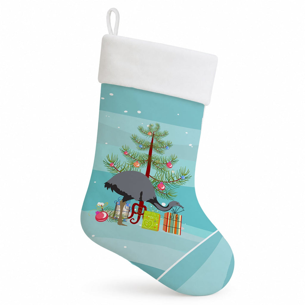 Rhea  Christmas Holiday Stocking Double-Sided Print, Polyester Suede,11x18, Made in USA