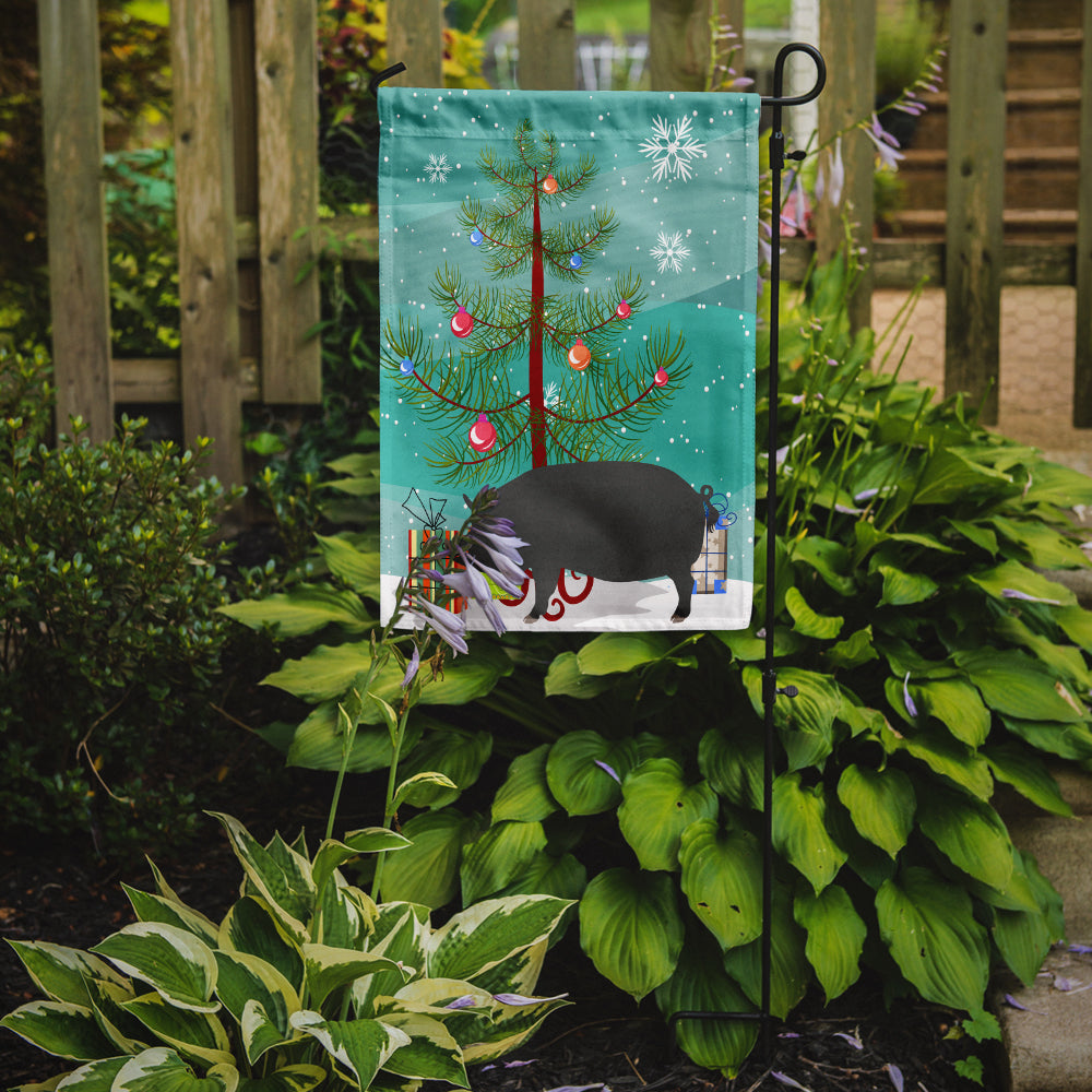 Berkshire Pig Christmas Garden Flag Mailbox Decorative Yard Banner Outside Patio Artwork for Flower Beds, Garden Size, Multicolor