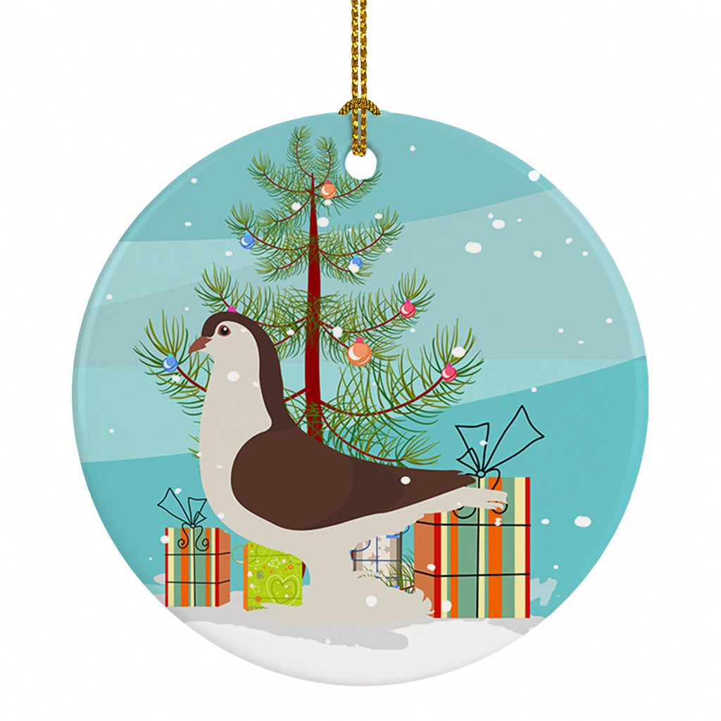 Large Pigeon Christmas Ceramic Ornament Christmas Tree Hanging Decorations for Home Christmas Holiday, Party, Gift, 3 in, Multicolor