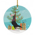 English Carrier Pigeon Christmas Ceramic Ornament Christmas Tree Hanging Decorations for Home Christmas Holiday, Party, Gift, 3 in, Multicolor