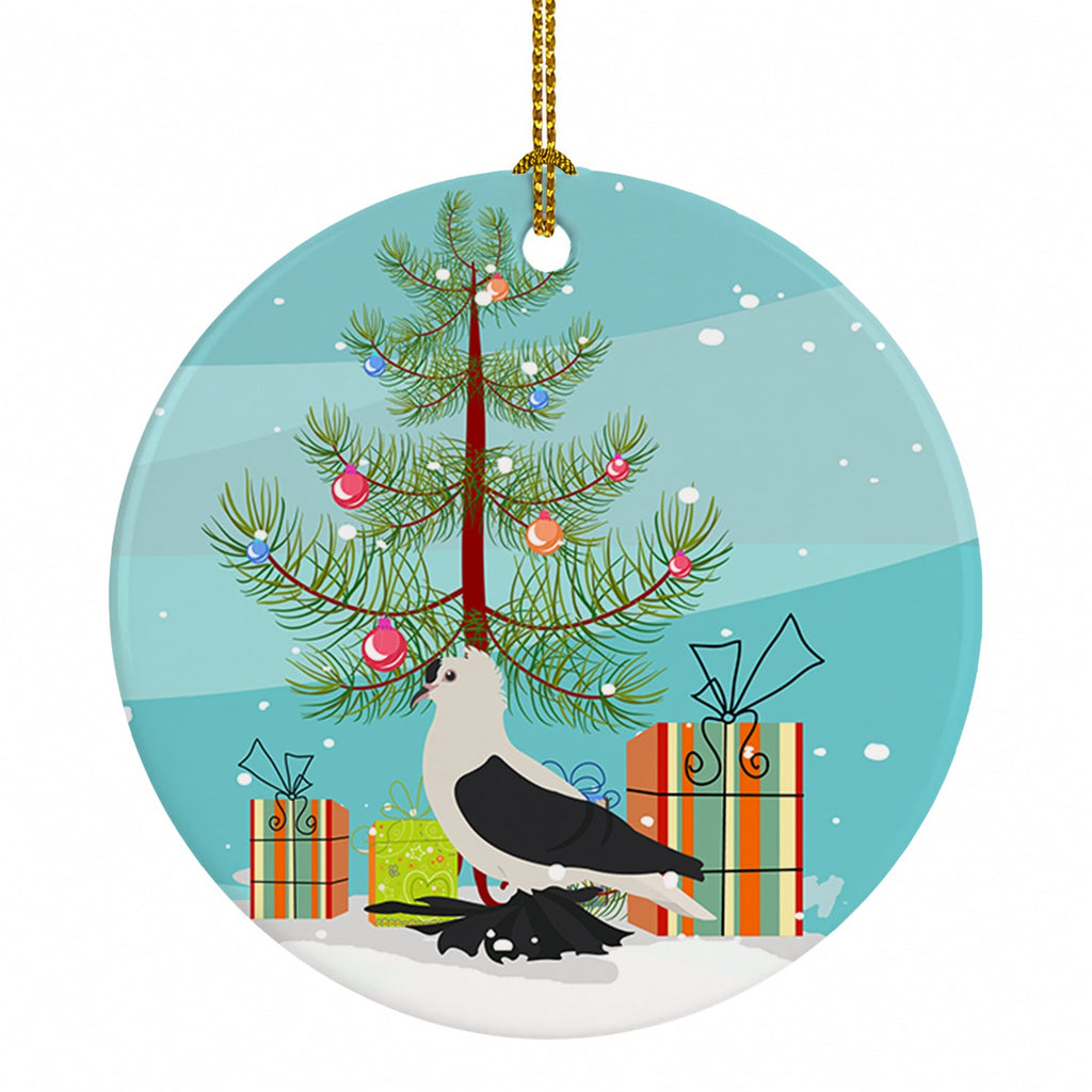 Saxon Fairy Swallow Pigeon Christmas Ceramic Ornament Christmas Tree Hanging Decorations for Home Christmas Holiday, Party, Gift, 3 in, Multicolor