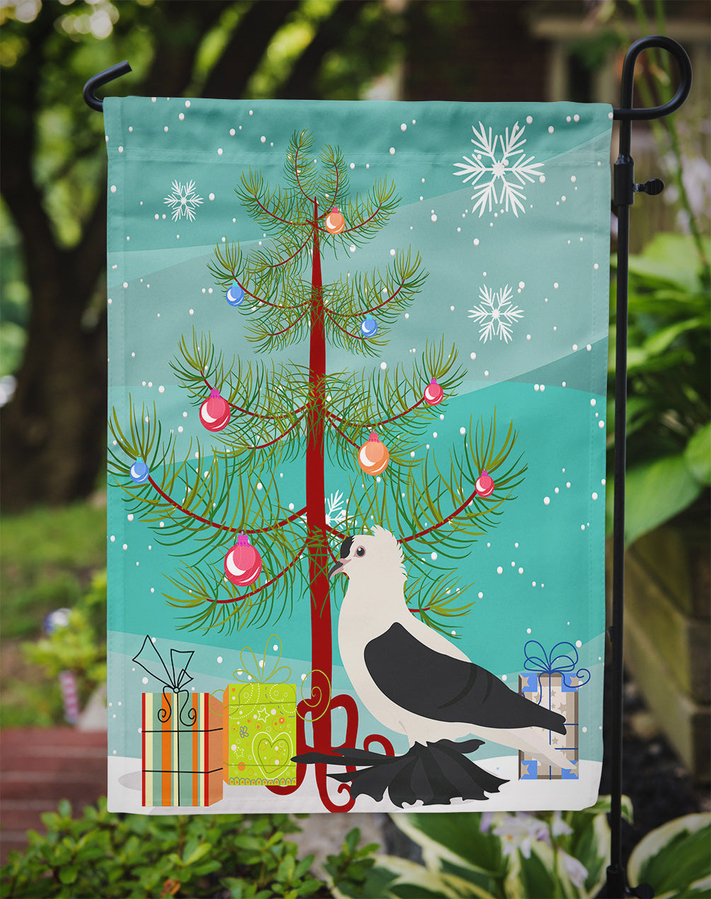 Saxon Fairy Swallow Pigeon Christmas Garden Flag Mailbox Decorative Yard Banner Outside Patio Artwork for Flower Beds, Garden Size, Multicolor