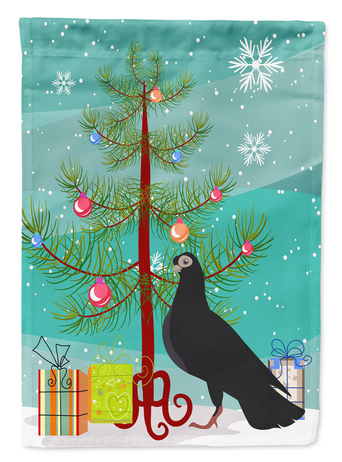 Budapest Highflyer Pigeon Christmas Garden Flag Mailbox Decorative Yard Banner Outside Patio Artwork for Flower Beds, Garden Size, Multicolor