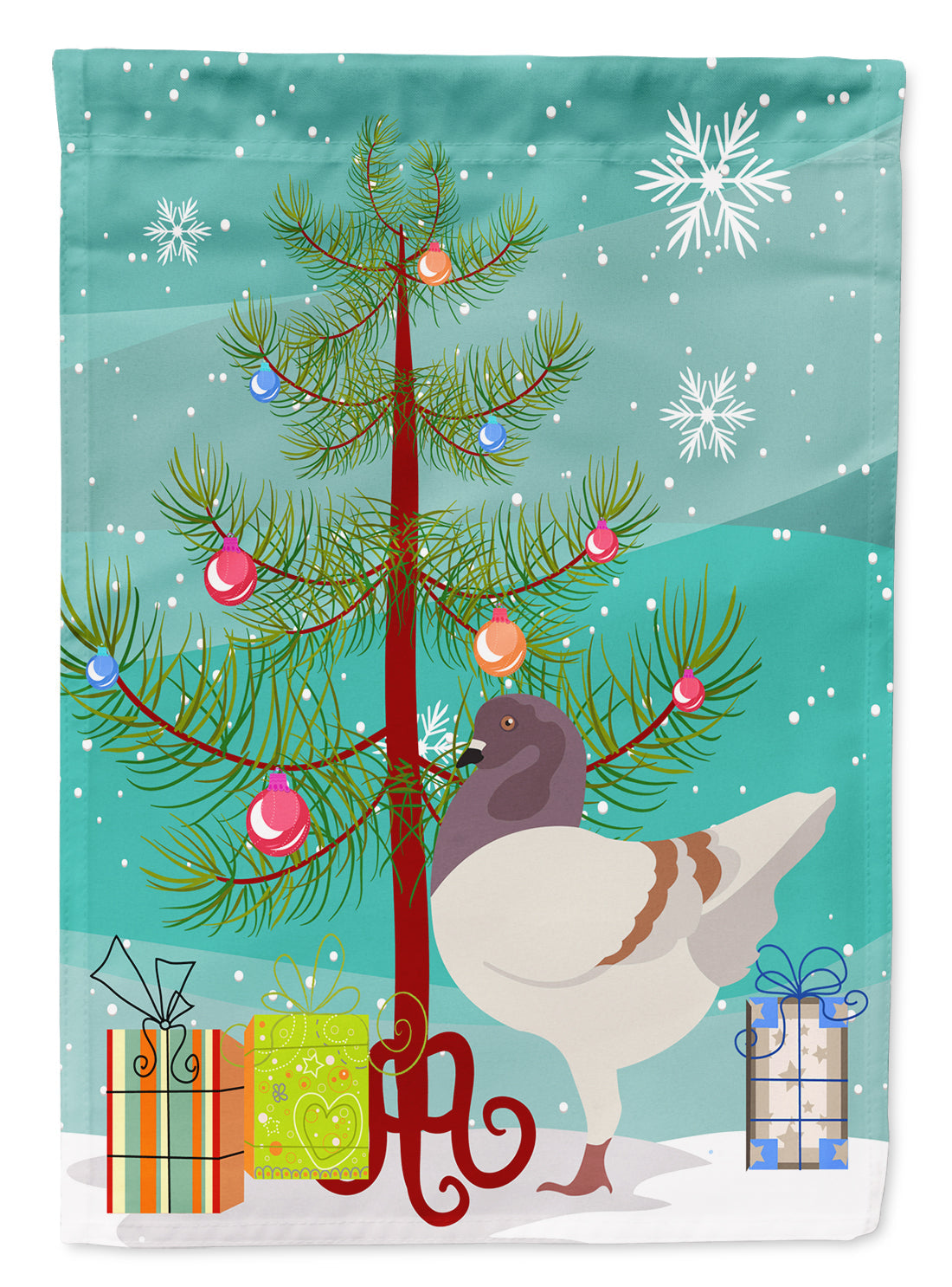 German Modena Pigeon Christmas Garden Flag Mailbox Decorative Yard Banner Outside Patio Artwork for Flower Beds, Garden Size, Multicolor