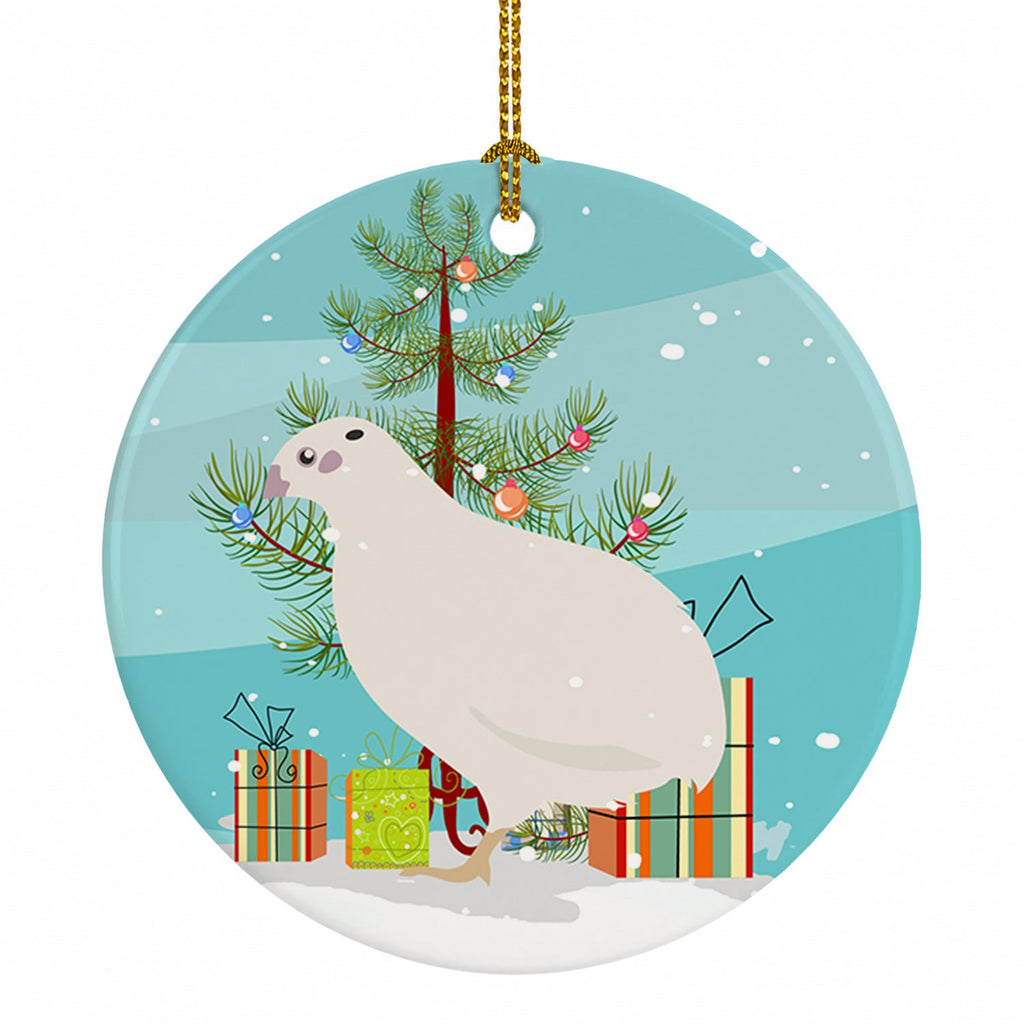 Texas Quail Christmas Ceramic Ornament Christmas Tree Hanging Decorations for Home Christmas Holiday, Party, Gift, 3 in, Multicolor
