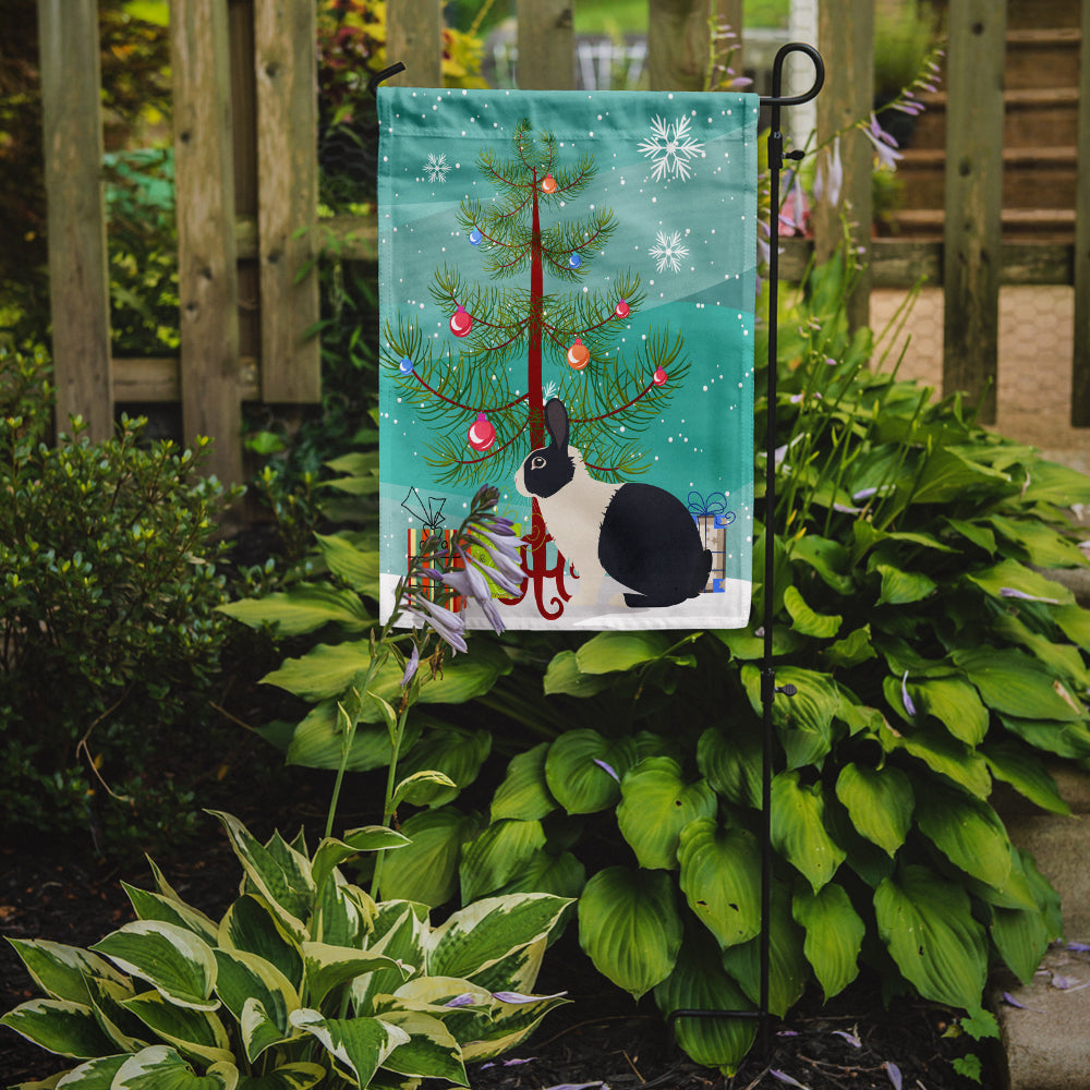 Dutch Rabbit Christmas Garden Flag Mailbox Decorative Yard Banner Outside Patio Artwork for Flower Beds, Garden Size, Multicolor