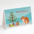 English Lop Rabbit Christmas Greeting Cards Pack of 8 Blank Cards with Envelopes Whimsical A7 Size 5x7